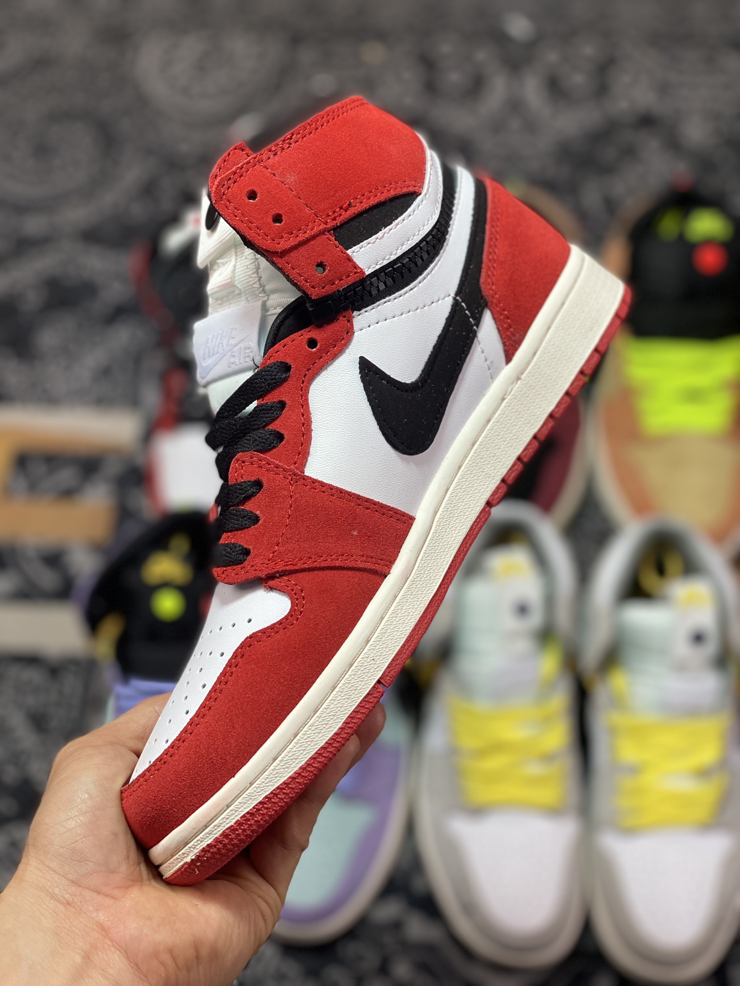 Air Jordan 1 Switch ”White/Red Blanc/Royge” Rouge Zipper J1 Joe 1 High Top Culture Basketball Shoes CW6576-700