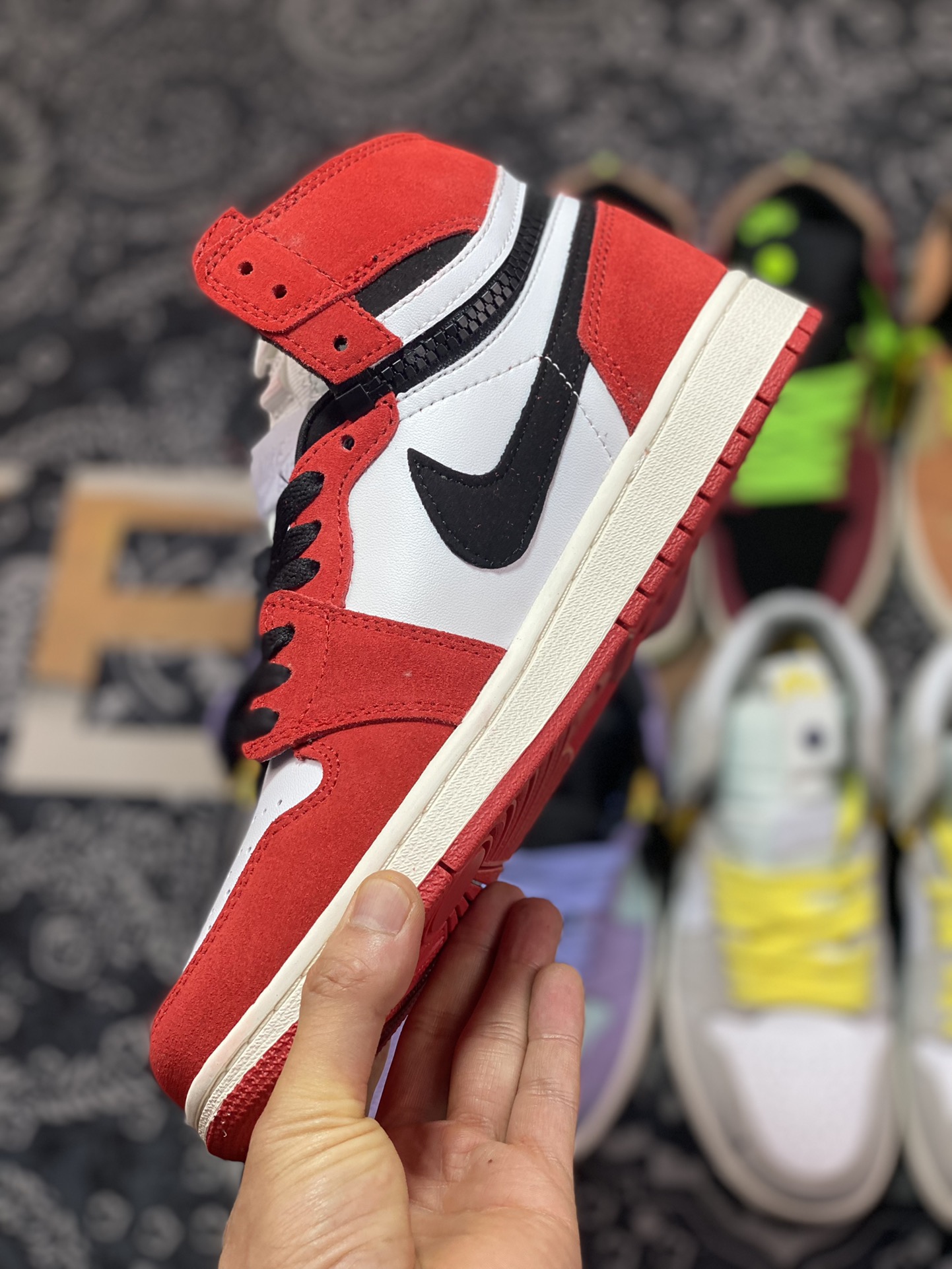 Air Jordan 1 Switch ”White/Red Blanc/Royge” Rouge Zipper J1 Joe 1 High Top Culture Basketball Shoes CW6576-700