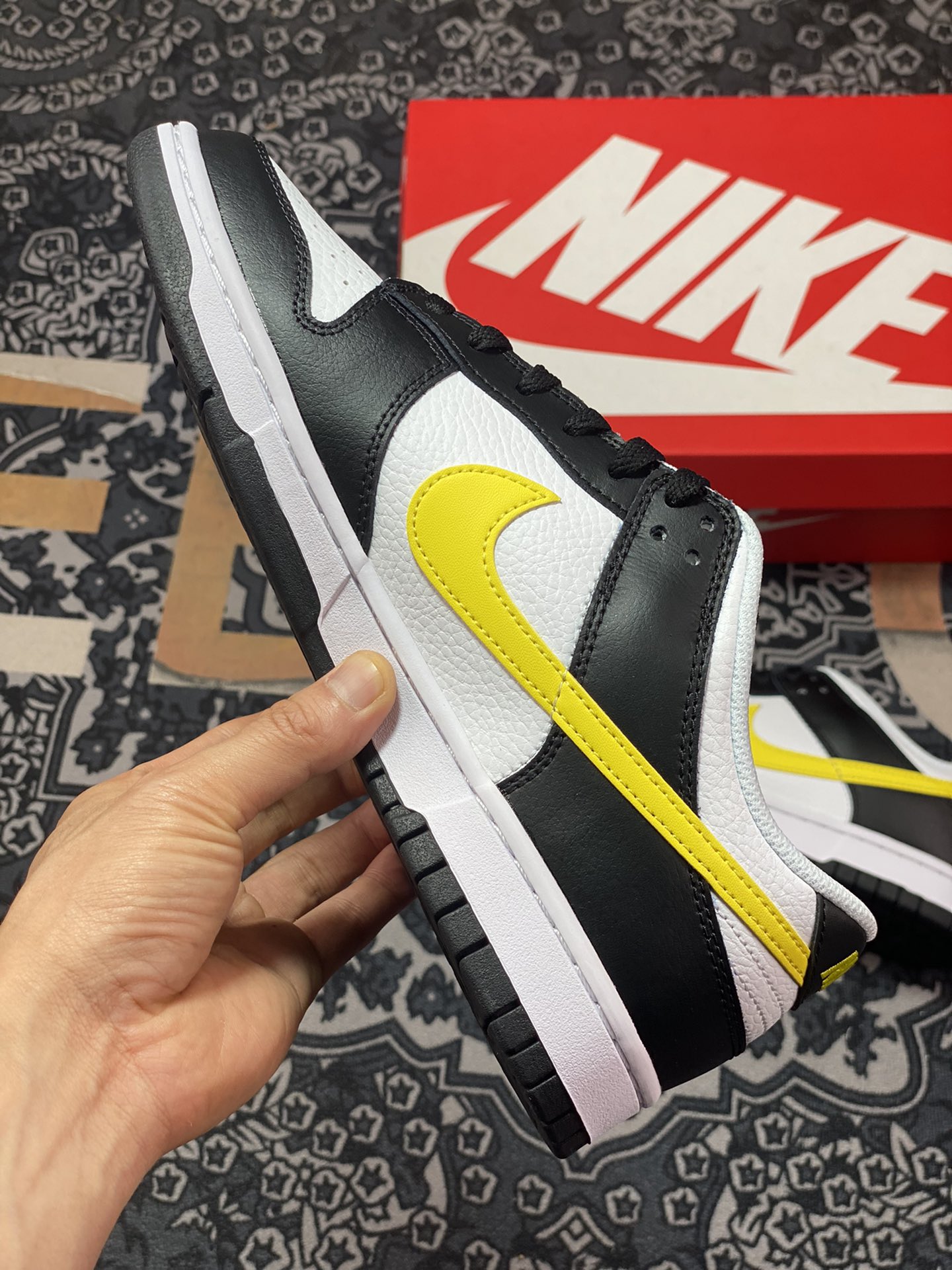 Nike Dunk Low ”Black/Yellow” black and white yellow FQ2431-001