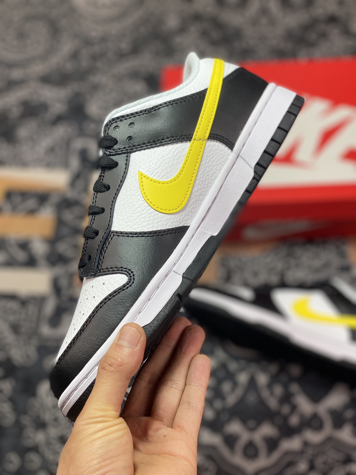 Nike Dunk Low ”Black/Yellow” black and white yellow FQ2431-001