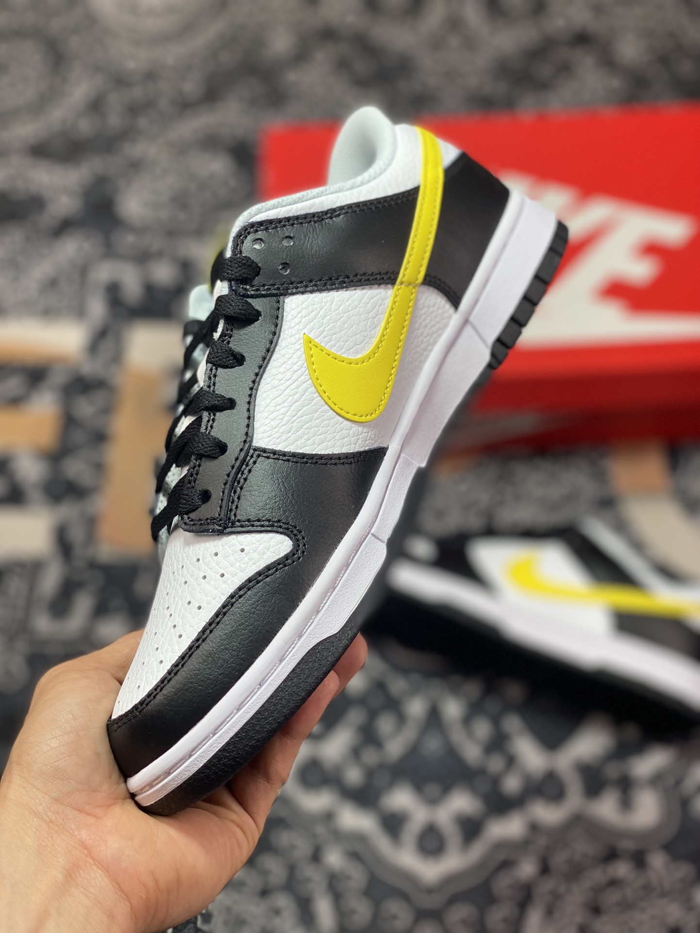 Nike Dunk Low ”Black/Yellow” black and white yellow FQ2431-001