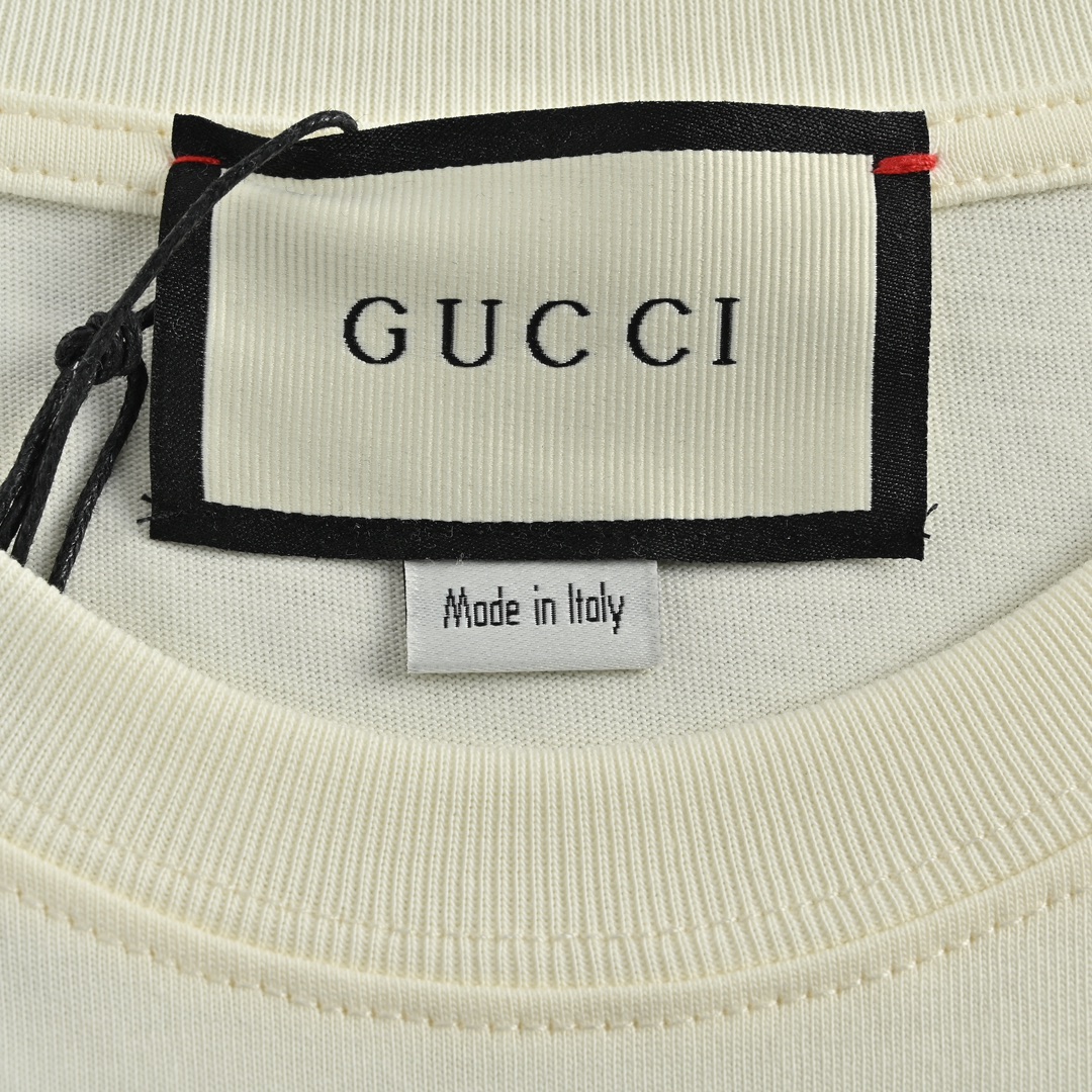 Gucci/古驰 经典双G腰带印花短袖