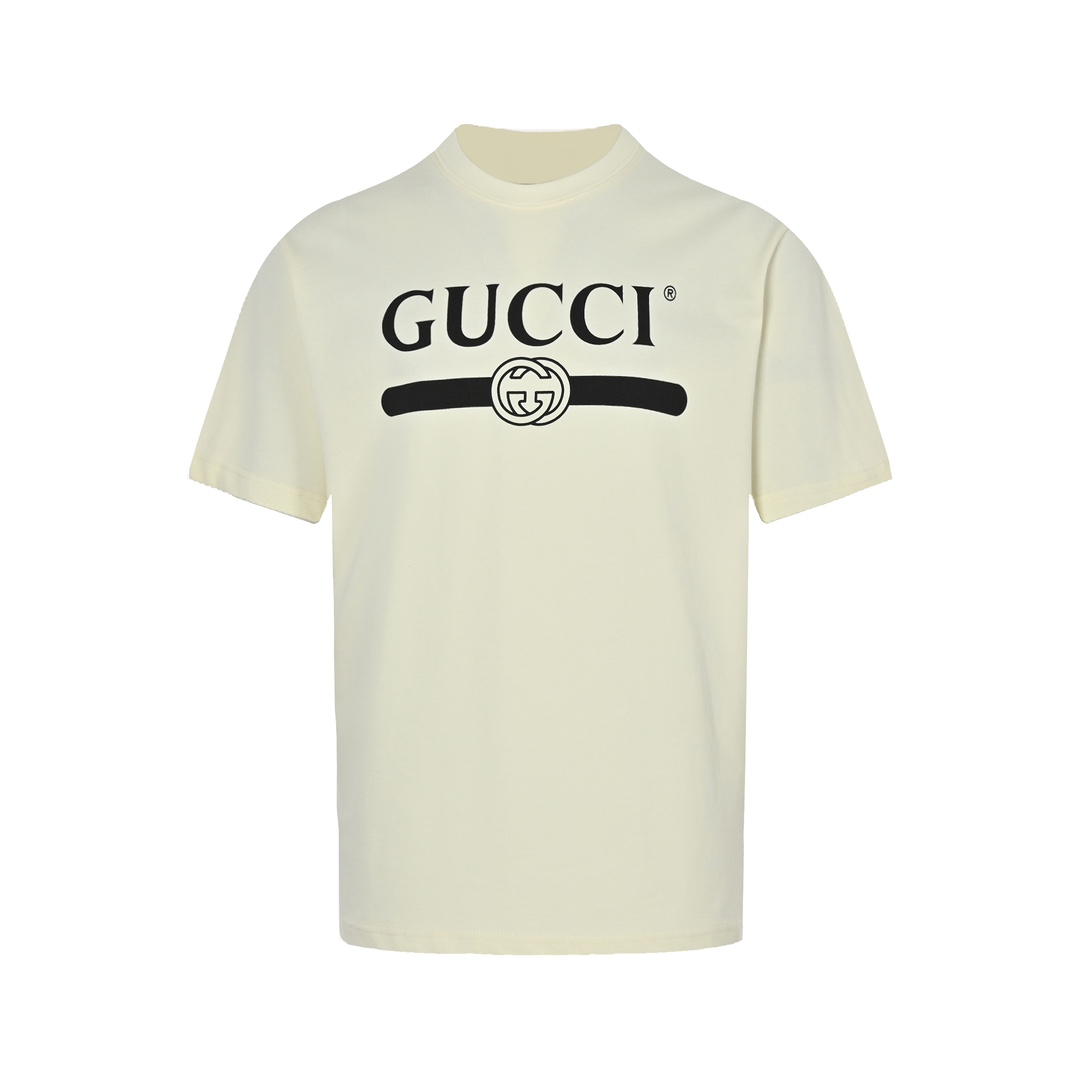 Gucci/古驰 经典双G腰带印花短袖