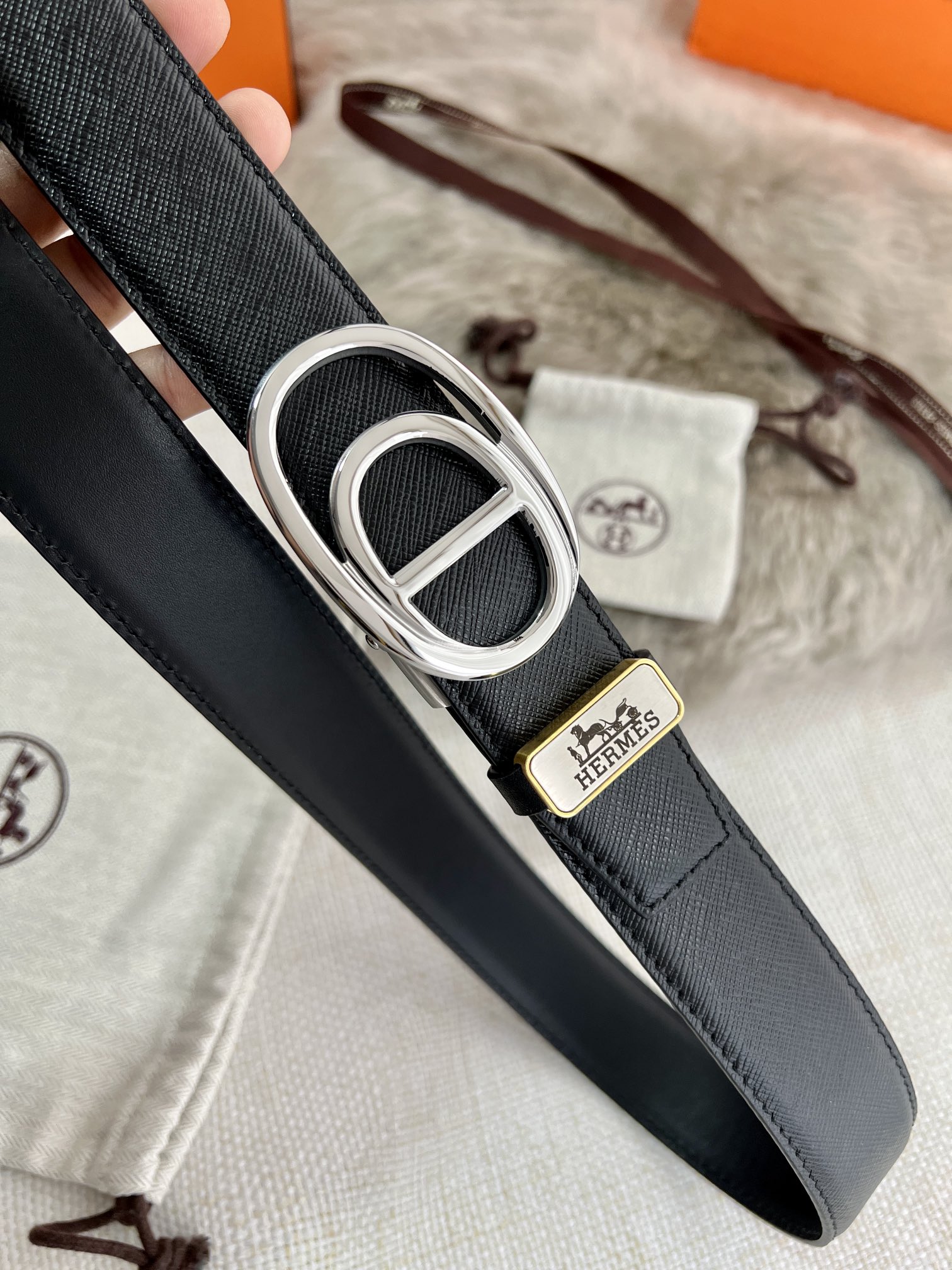 爱马仕 Hermès 高定典藏奢华工坊高定皮带配饰 #43A9433D 4