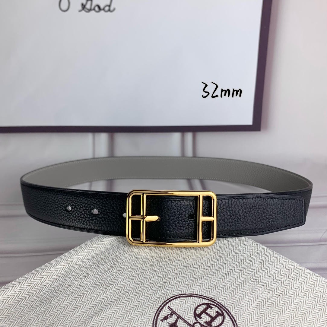 Hermès爱马仕针扣皮带原单品质双