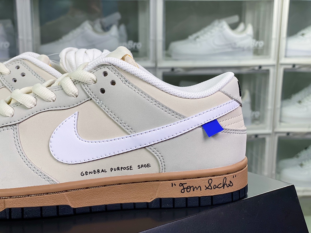 300 Nike SB Dunk Low”BORING”扣篮系列低帮休闲运动滑板板鞋“浅卡其灰白棕底”DD5896-020