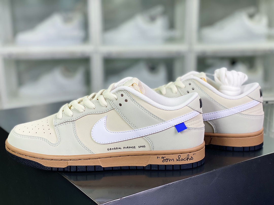 300 Nike SB Dunk Low”BORING”扣篮系列低帮休闲运动滑板板鞋“浅卡其灰白棕底”DD5896-020