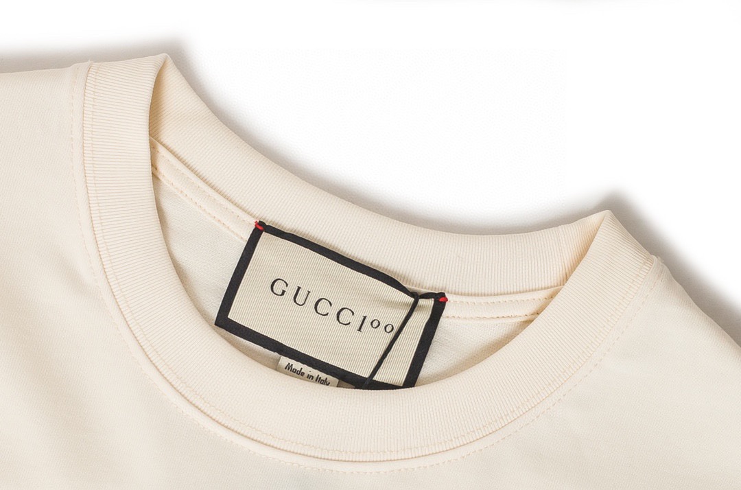 170 古驰/Gucci 夏季新款 长鞋带字母logo短袖圆领T恤