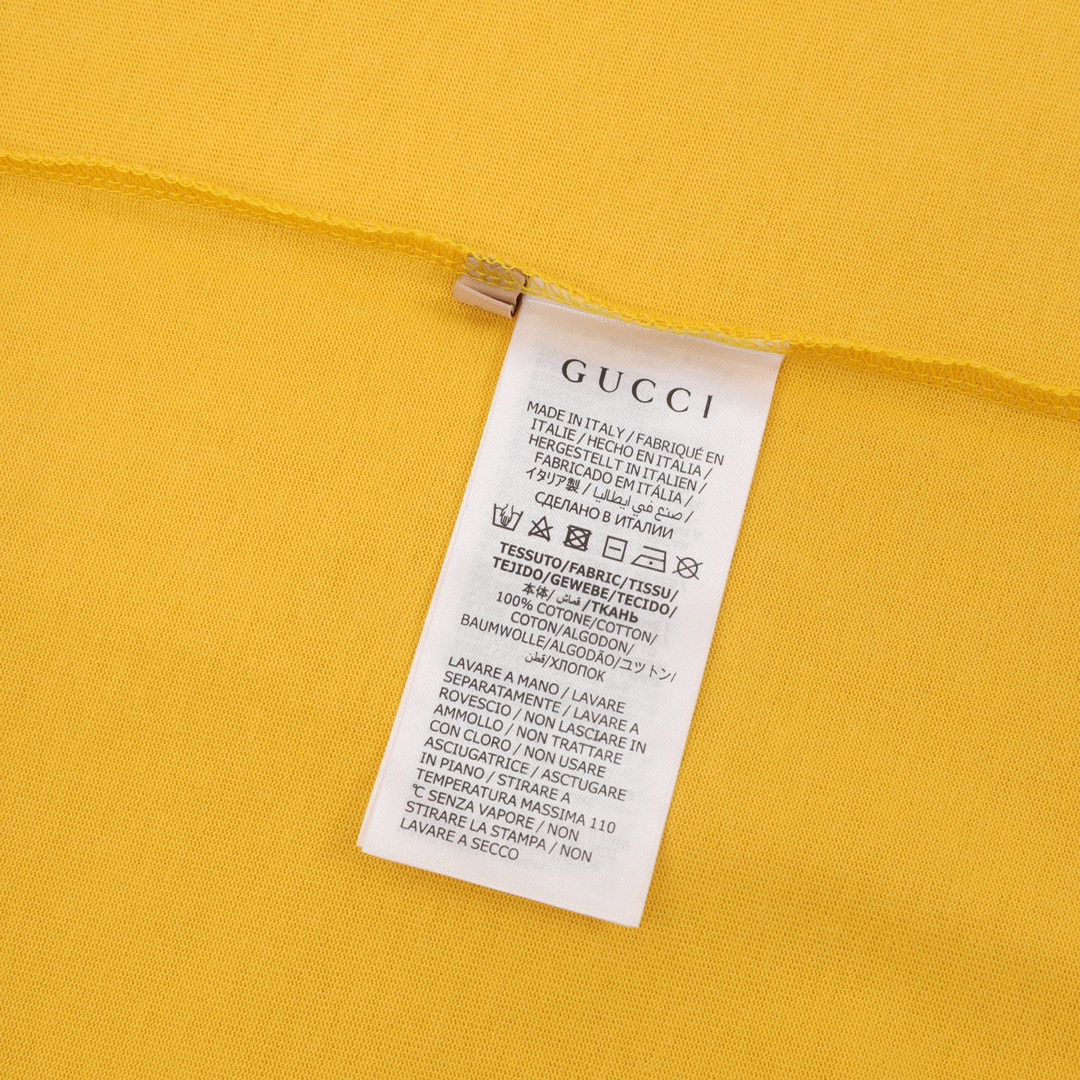 160 GUCCI/古驰 字母发泡胶印logo情侣款短袖