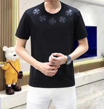 mirror copy luxury
 Chrome Hearts Clothing T-Shirt Printing Spring/Summer Collection Short Sleeve