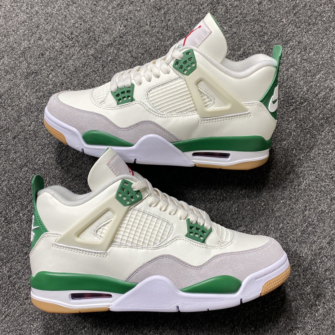 ♨️东莞裁片版本 2026年开年重磅福利特价！aj4SB白绿 40-48.5 齐 售前 售后三包到底，品