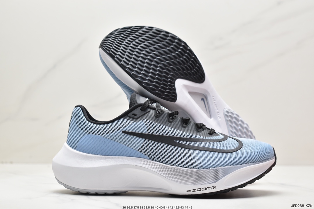 170 耐克Nike Zoom Fly 5 飞行5代马拉松系列低帮透气休闲运动慢跑鞋 DM8968-400