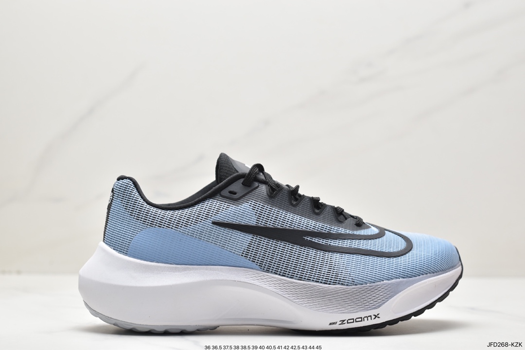 170 耐克Nike Zoom Fly 5 飞行5代马拉松系列低帮透气休闲运动慢跑鞋 DM8968-400