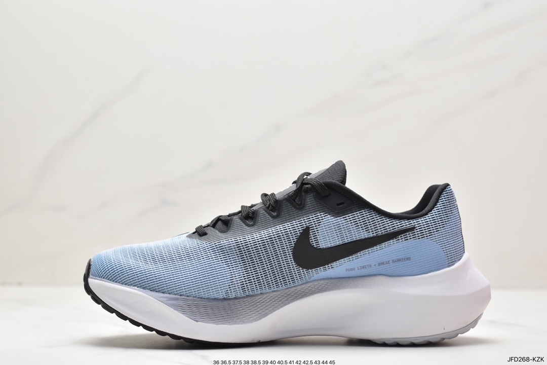 170 耐克Nike Zoom Fly 5 飞行5代马拉松系列低帮透气休闲运动慢跑鞋 DM8968-400
