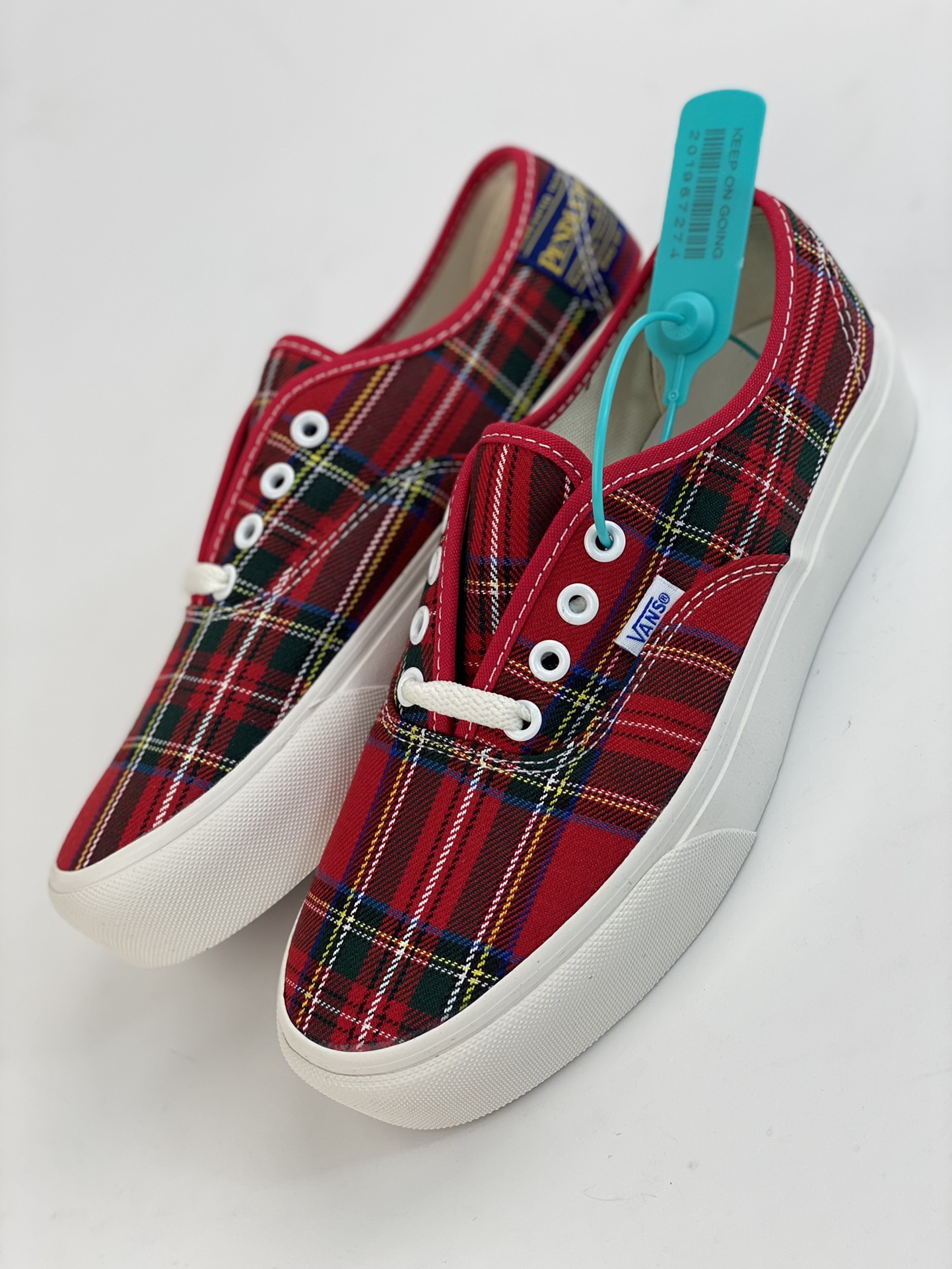 Vans Authentic x Pendleton Thick Bottom Heightening Collaborative Plaid