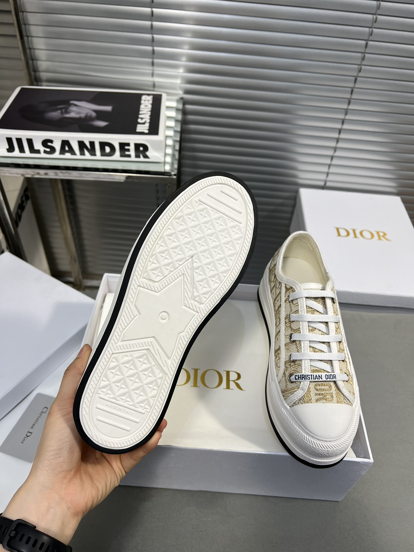 Dior Walk'n'Dior Embroidered Canvas Sneakers with Platform Sole 10 i1682278667 3310 8