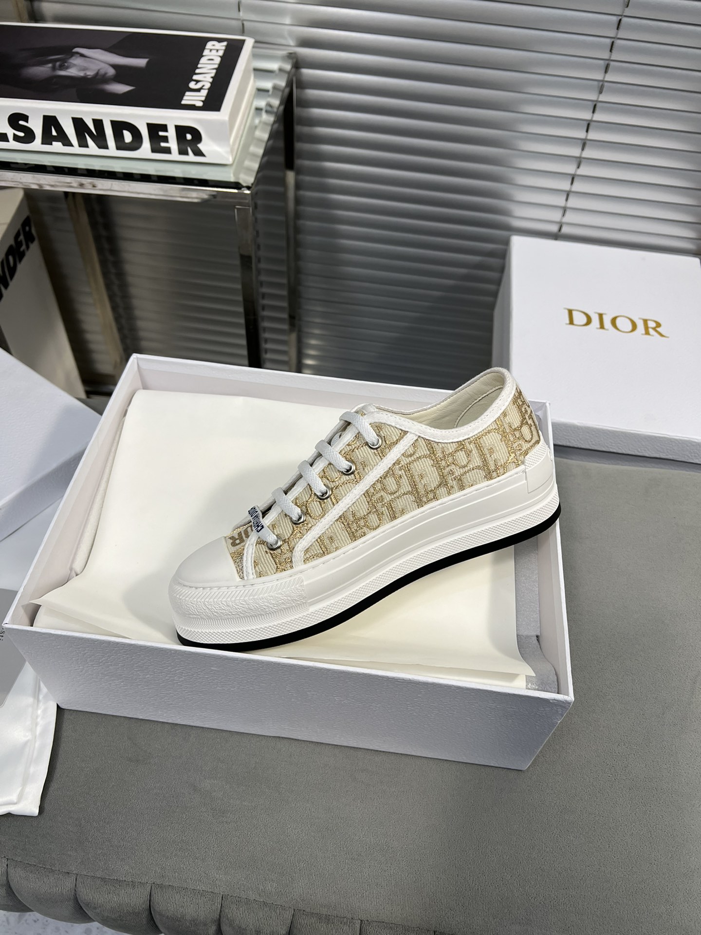 Dior Walk'n'Dior Embroidered Canvas Sneakers with Platform Sole 6 i1682278667 6367 4
