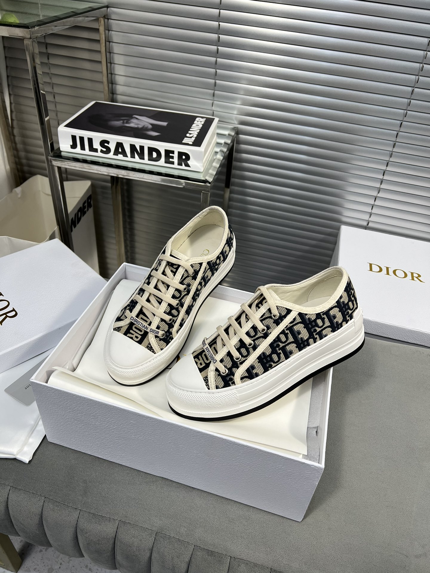 Dior Walk'n'Dior Embroidered Canvas Sneakers - Iconic Style & Comfort 4 i1682278802 8286 2