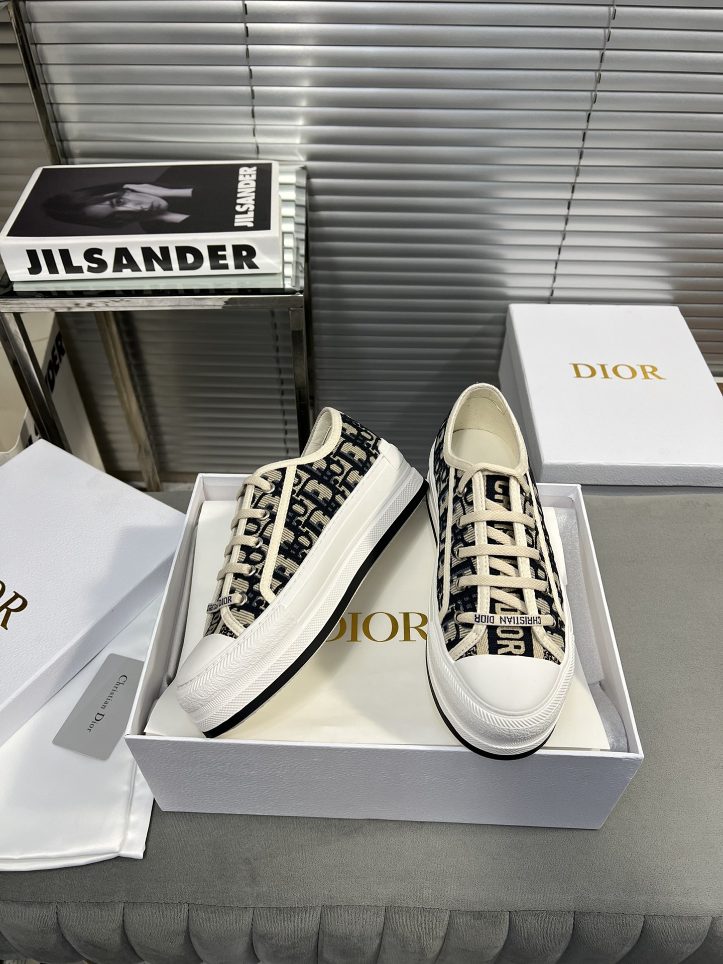 Dior Walk'n'Dior Embroidered Canvas Sneakers - Iconic Style & Comfort 5 i1682278802 8720 3