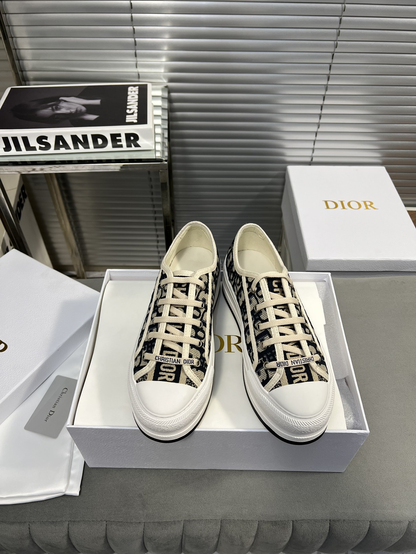 Dior Walk'n'Dior Embroidered Canvas Sneakers - Iconic Style & Comfort 3 i1682278802 89 0