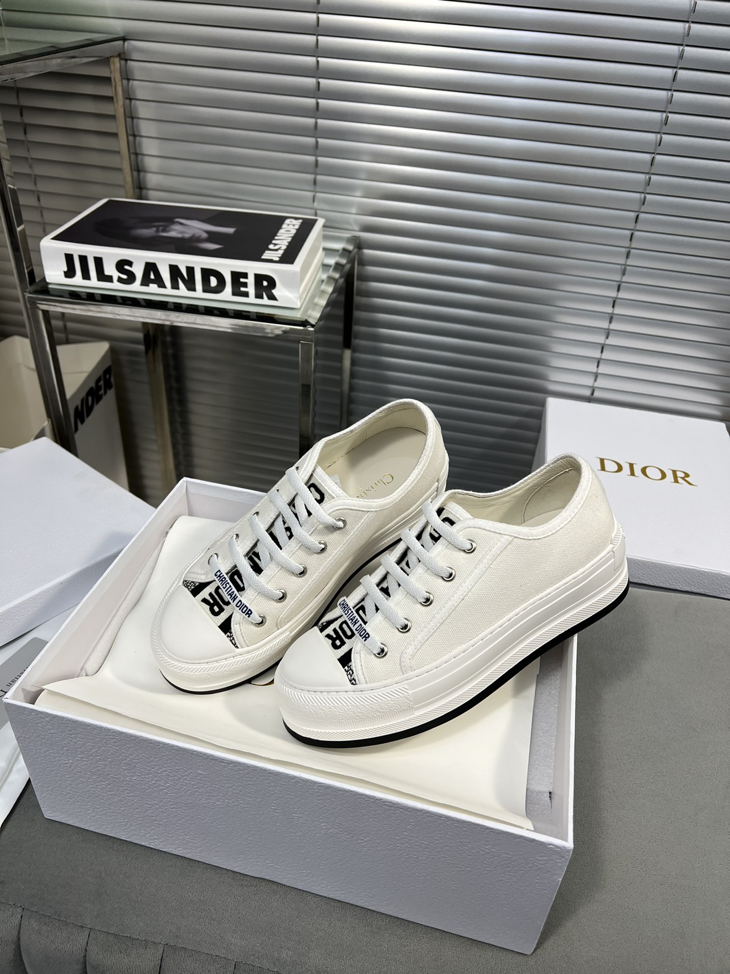 Dior Walk'n'Dior Embroidered Canvas Sneakers - Comfortable & Stylish 4 i1682278924 1232 2
