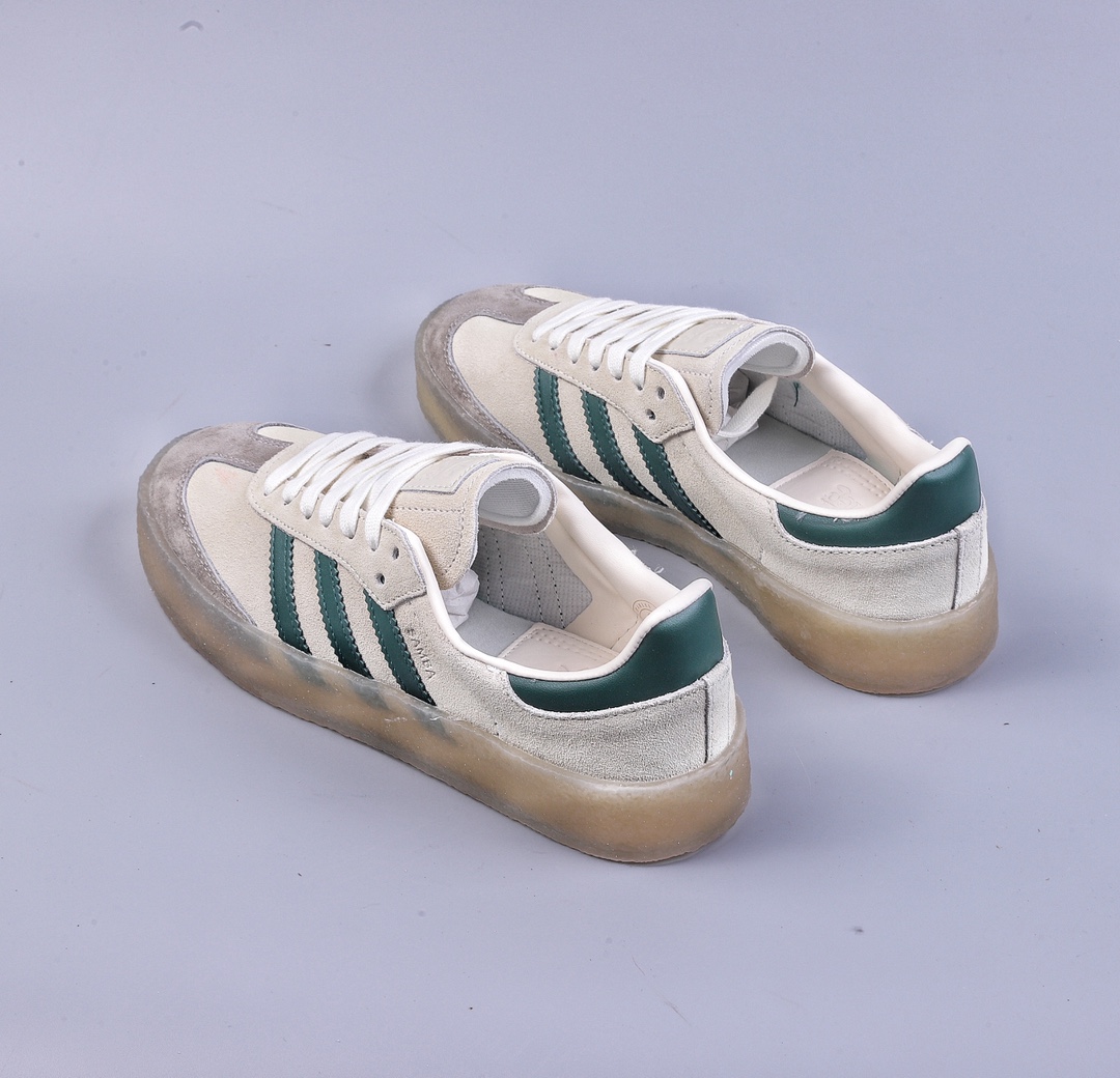 KITH x Clarks x Adidas Originals 8th Street Samba ”Chalk White” three-party joint samba dance ID7297