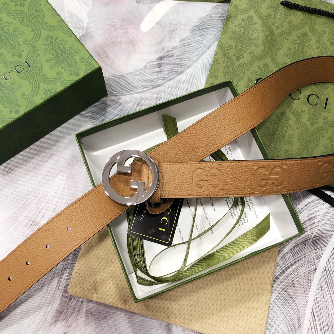 Gucci古奇3.8宽精品不锈钢钢扣