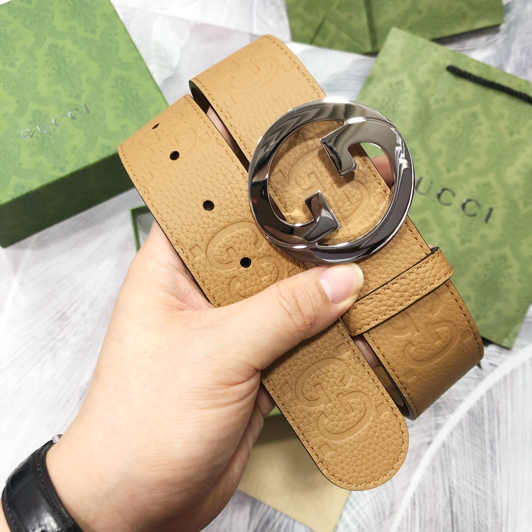 Gucci古奇3.8宽精品不锈钢钢扣