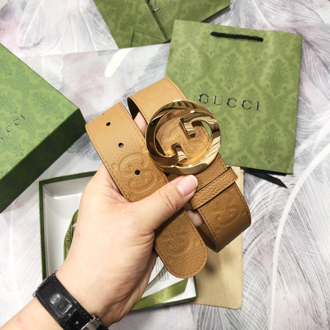 Gucci古奇3.8宽精品不锈钢钢扣