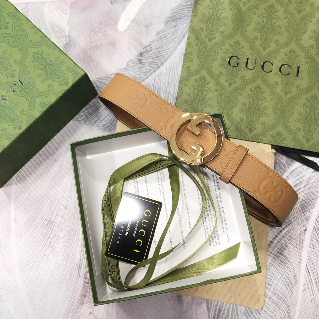 Gucci古奇3.8宽精品不锈钢钢扣