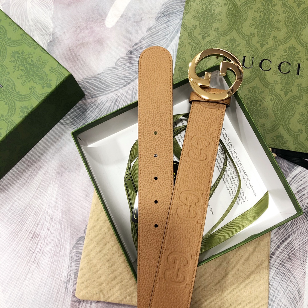 Gucci古奇3.8宽精品不锈钢钢扣