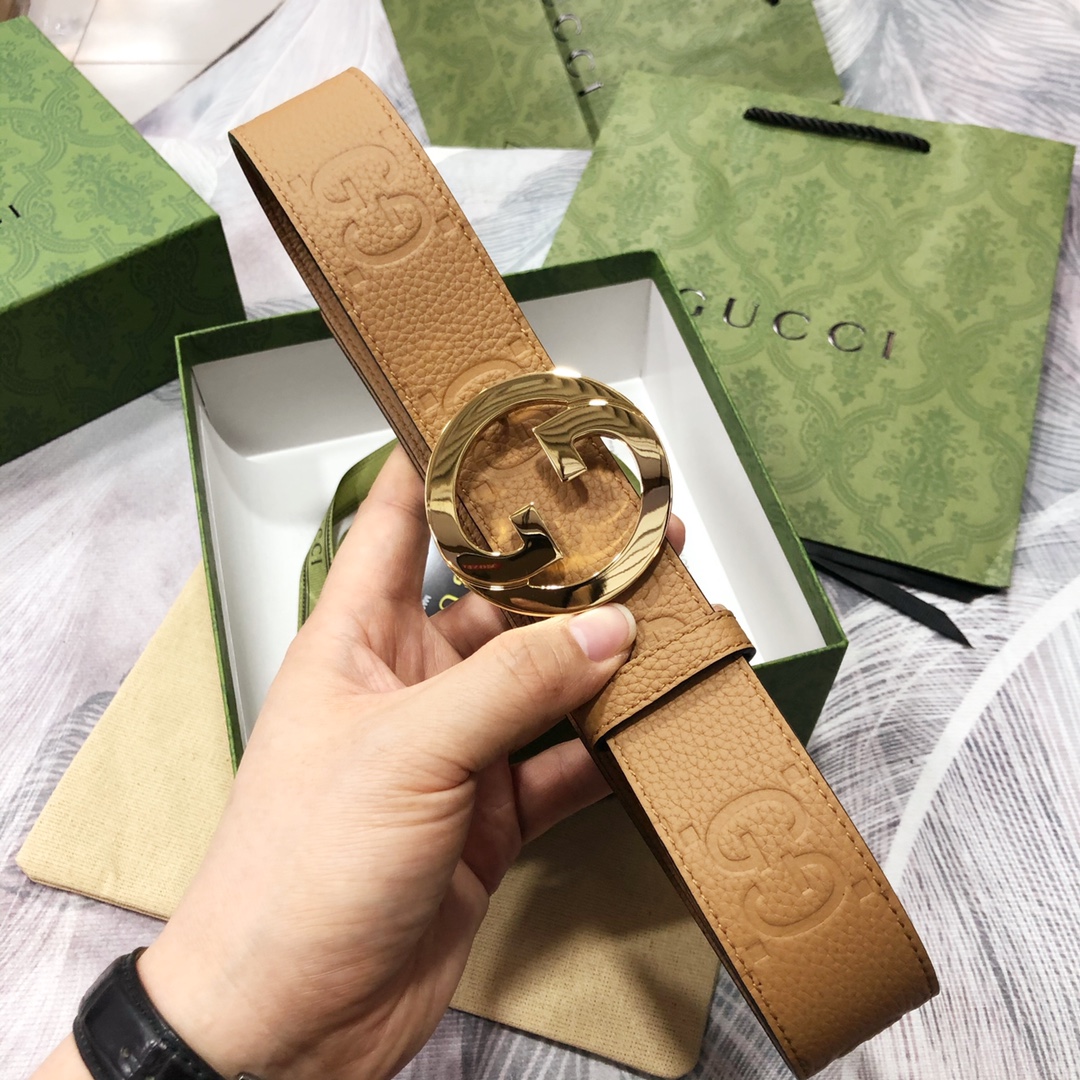 Gucci古奇3.8宽精品不锈钢钢扣