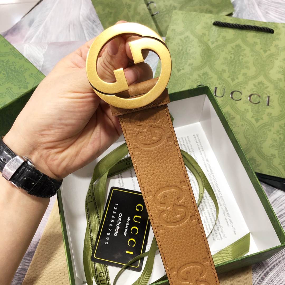 Gucci古奇3.8宽精品不锈钢钢扣