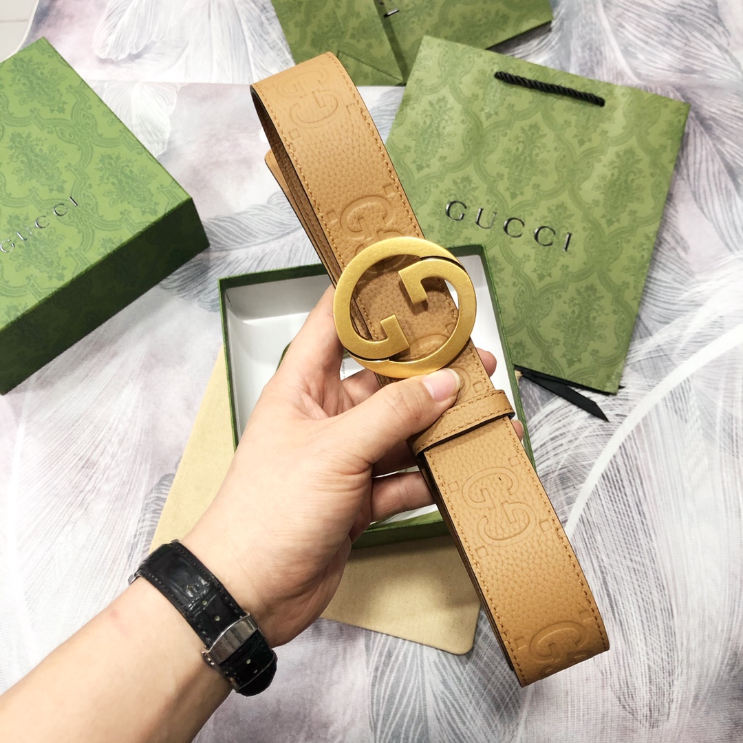 Gucci古奇3.8宽精品不锈钢钢扣