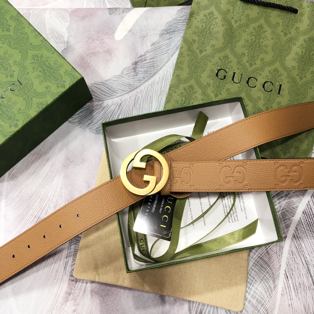 Gucci古奇3.8宽精品不锈钢钢扣