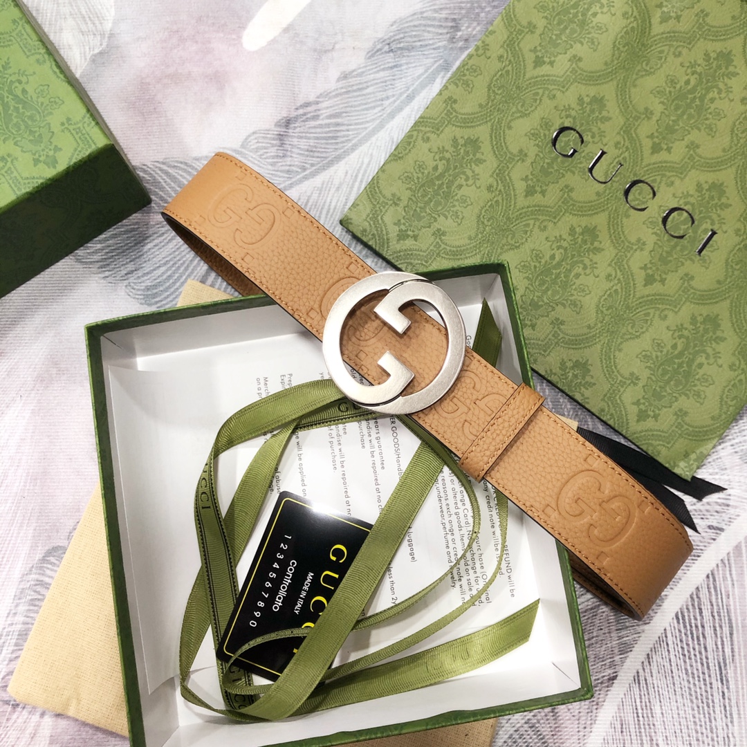 Gucci古奇3.8宽精品不锈钢钢扣