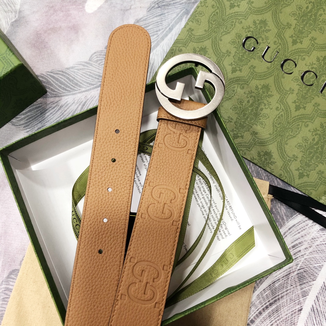 Gucci古奇3.8宽精品不锈钢钢扣
