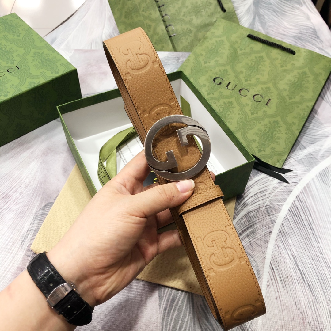 Gucci古奇3.8宽精品不锈钢钢扣