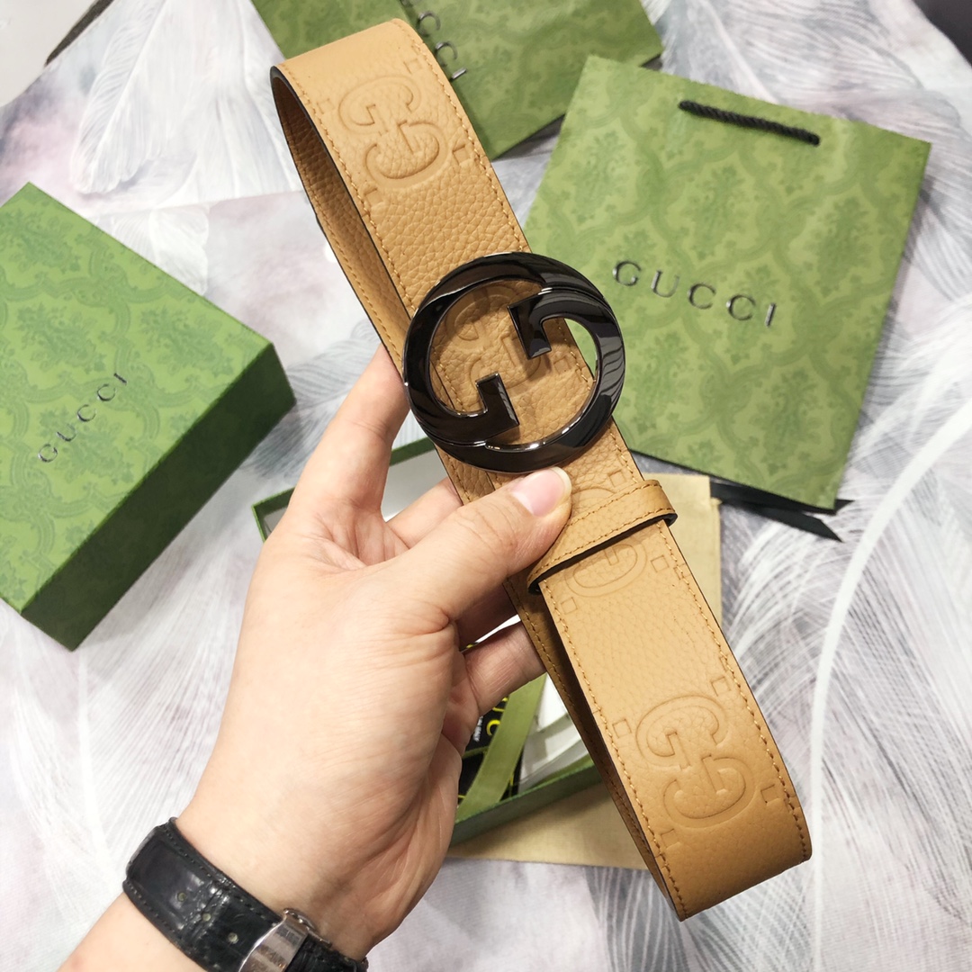 Gucci古奇3.8宽精品不锈钢钢扣