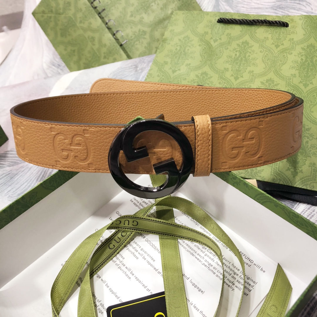 Gucci古奇3.8宽精品不锈钢钢扣