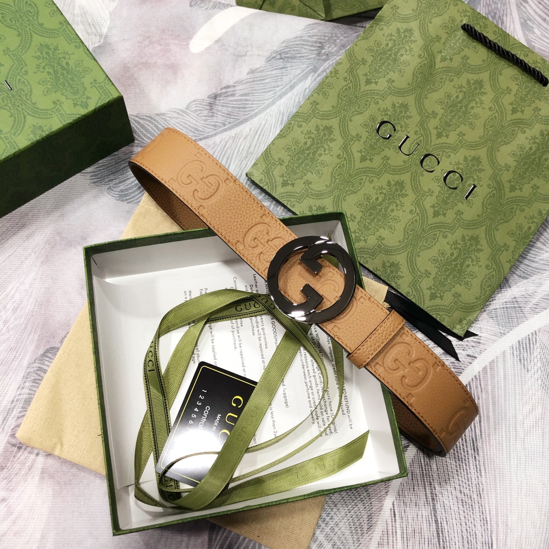 Gucci古奇3.8宽精品不锈钢钢扣