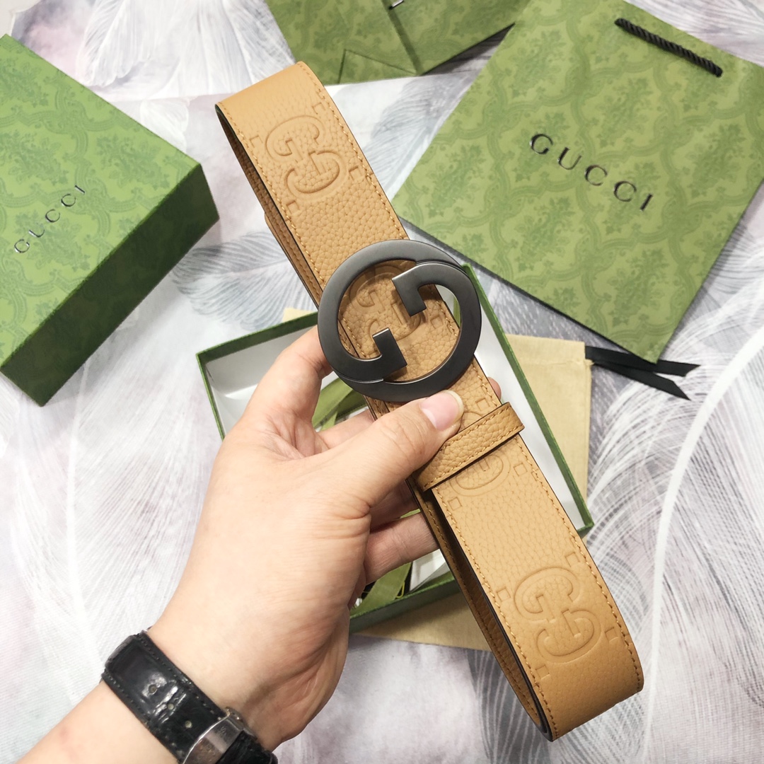 Gucci古奇3.8宽精品不锈钢钢扣