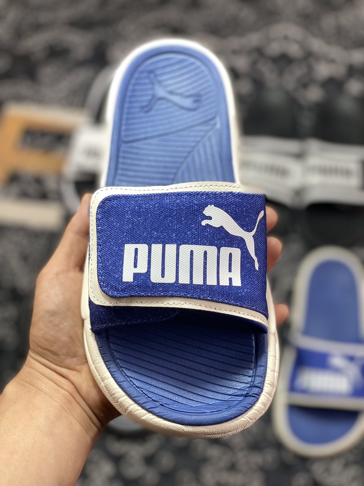 Puma Popcat Slide series summer Velcro adjustable casual versatile sports trendy beach slippers