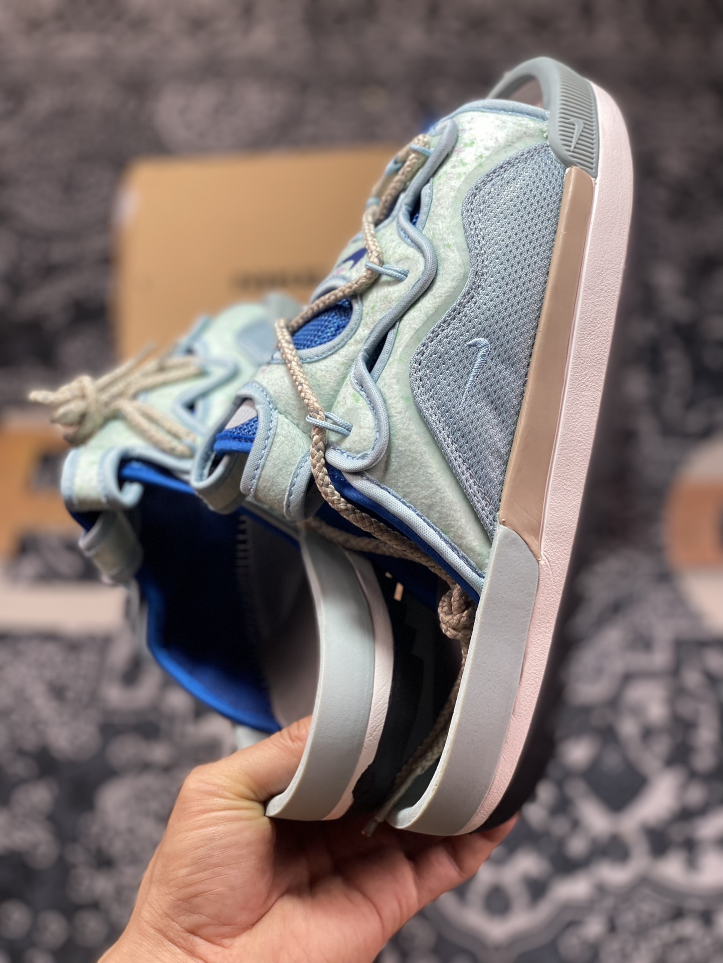 200 耐克Nike Offline 2.0 Slide”Ocean Cube/Marina Blue”离线运动沙滩凉拖鞋“海盐蓝深海蓝弹力绳”DJ6229-300