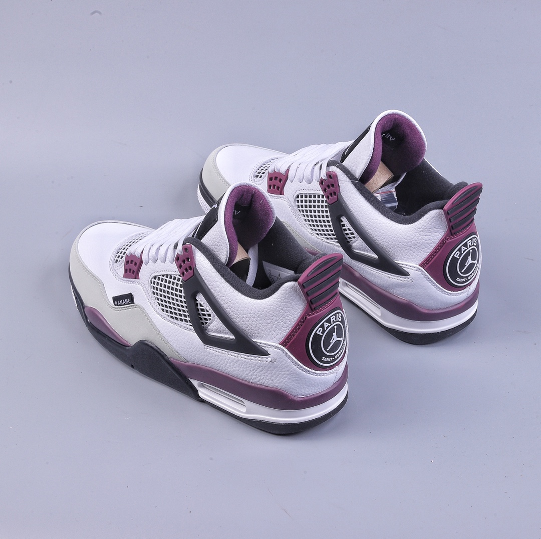 240 S Air Jordan 4 Retro PSG 白紫大巴黎 AJ4 乔丹4代 aj4 乔4 白紫联名 CZ5624-100