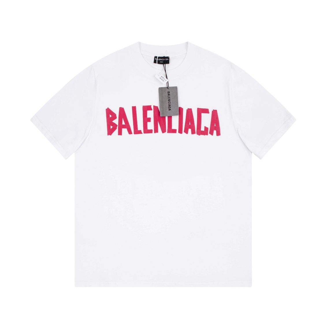 170 Balenciga/巴黎世家23SS 泡胶字母情侣款T恤短袖