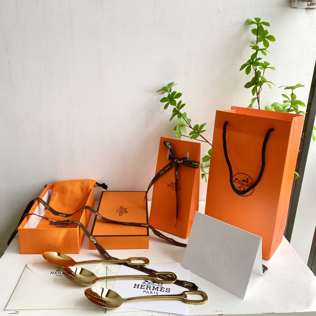 Hermes GrandAttelage Golden Spoon 🥄 Here we goH Home's reliable channel - Lifestyle
