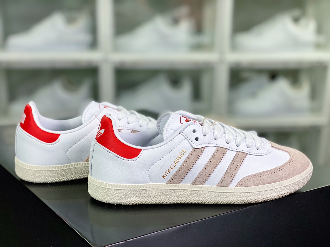 Adidas Originals Samba OG ”Classics Program” Samba series gentleman Dexun sneakers ”joint white light gray red tail hot stamping” GY2544