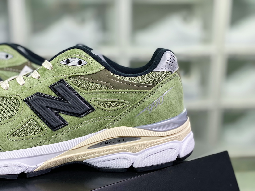 JJJJound x 【NBNew Balance】 Made in USA M990V3 three-generation series low-top running shoes ”Dead Grass Olive Green Black” M990JD3