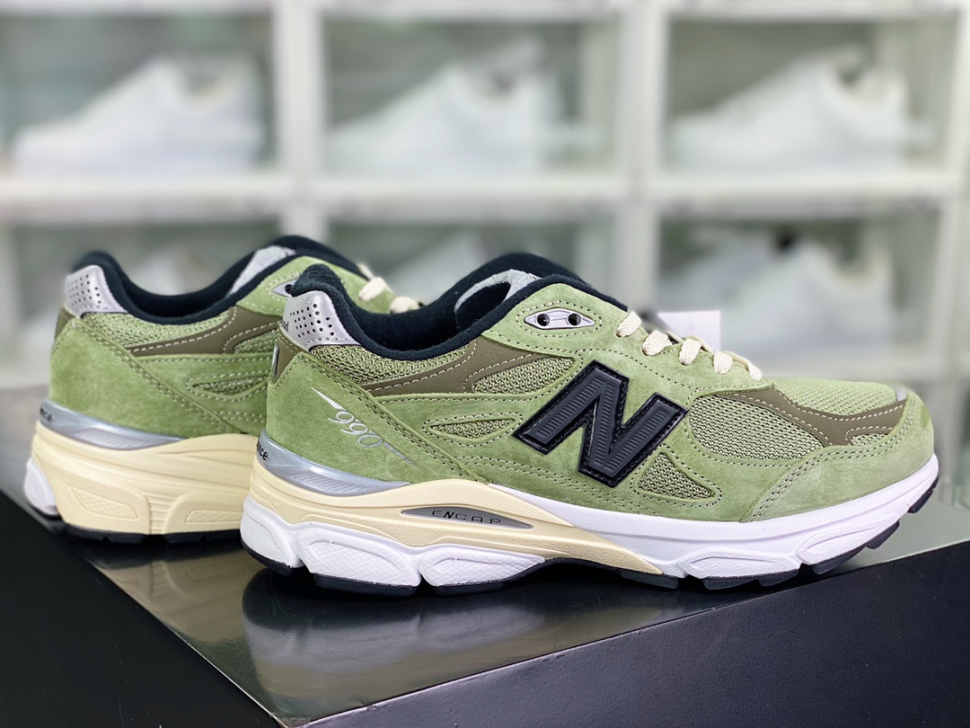 JJJJound x 【NBNew Balance】 Made in USA M990V3 three-generation series low-top running shoes ”Dead Grass Olive Green Black” M990JD3